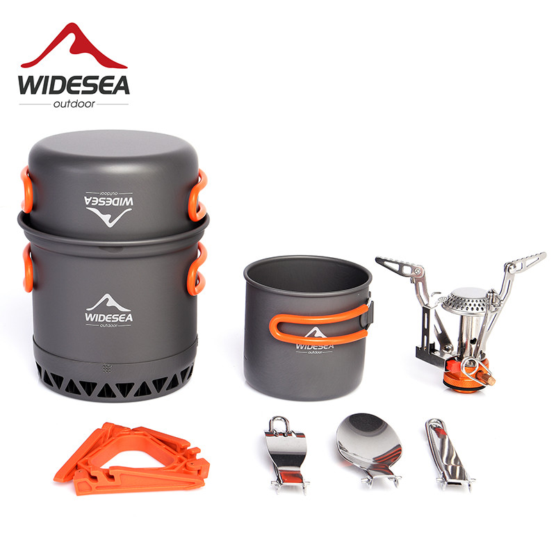 Outdoor Camping Glamping Share - Widesea Camping Ultra-light Cookware Pots Set