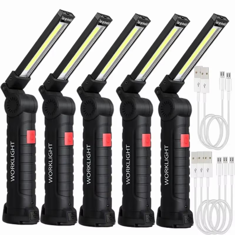 Outdoor Camping Lampe - Portable COB LED Flashlight USB Rechargeable