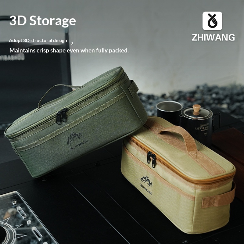 Outdoor Camping World - Portable Multifunctional Camping Tableware Storage Bag,
