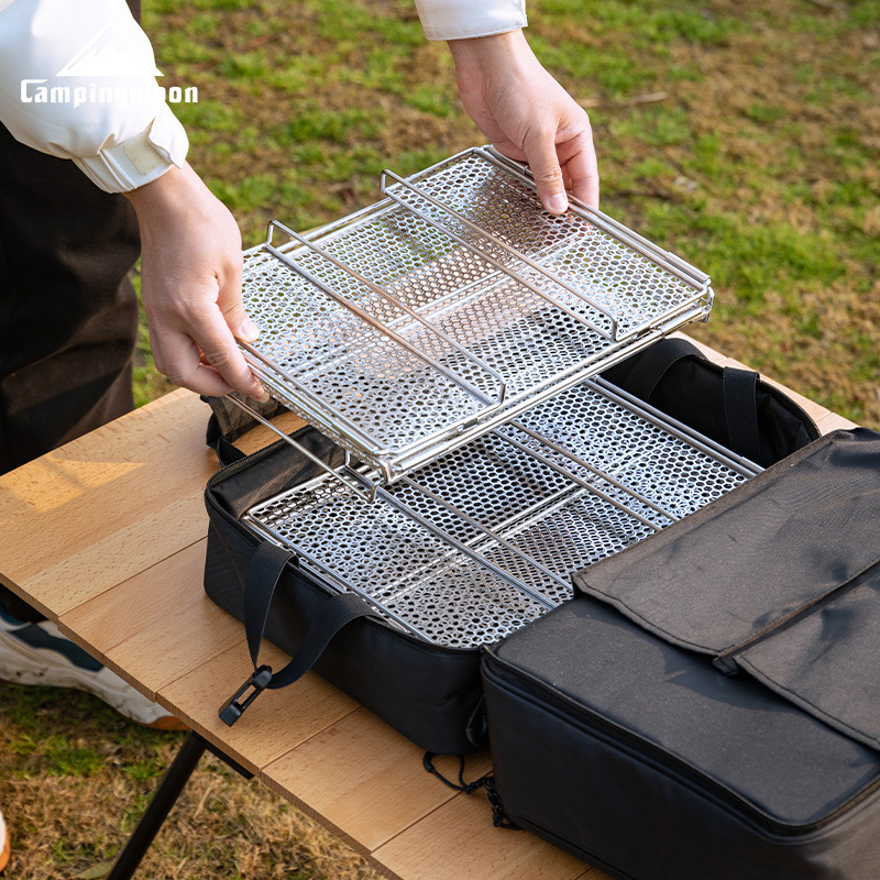 Outdoor Camping Folding Storage Box - CAMPINGMOON CK-23SF Hexagonal Pattern Half bar