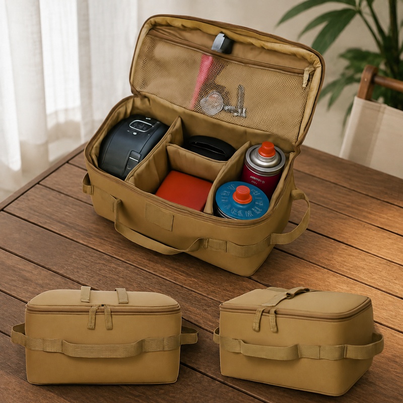 Outdoor Camping World - Durable Camping Storage Tote with Ground