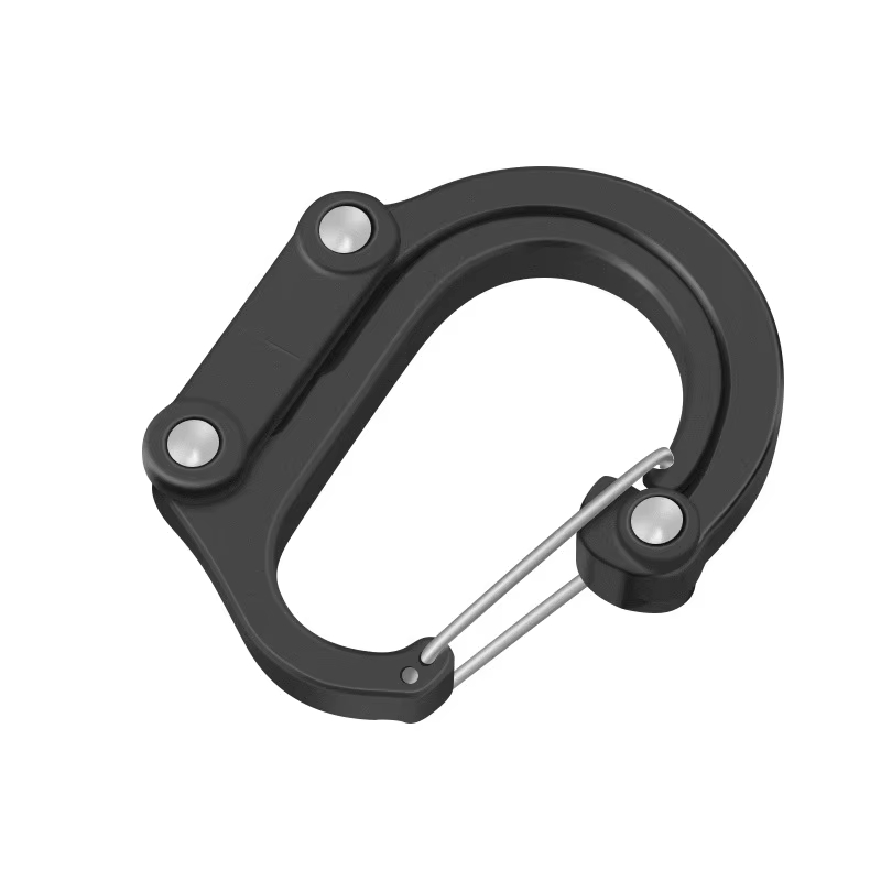 Outdoor Camping Essential Gear - Multifunctional Rotatable Gear Carabiner Clip, 360