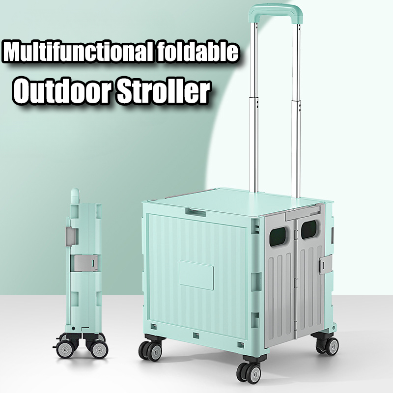 Outdoor Camping Folding Storage Box - Multifunctional Camping Trolley Large Capacity Portable