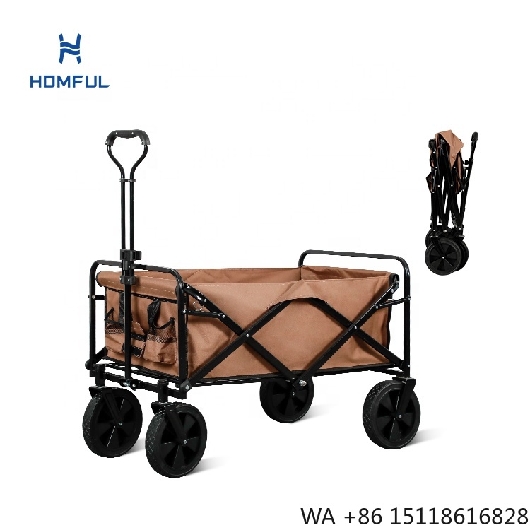 Outdoor Camping Table - HOMFUL Fishing Bollerwagen Collapsible Folding Camping