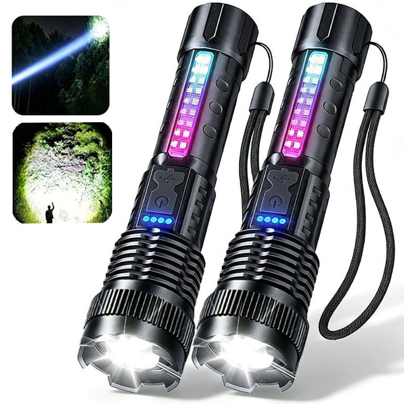 2pcs/set High Power LED Flashl - Outdoor Camping Glamping Share review and price
