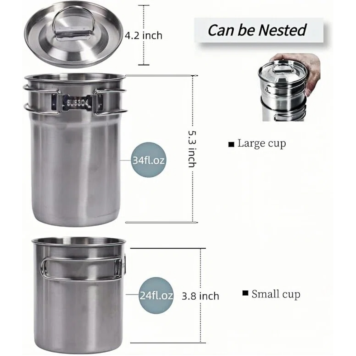 Foldable Camping Cups Mugs Cam - Outdoor Camping World review and price