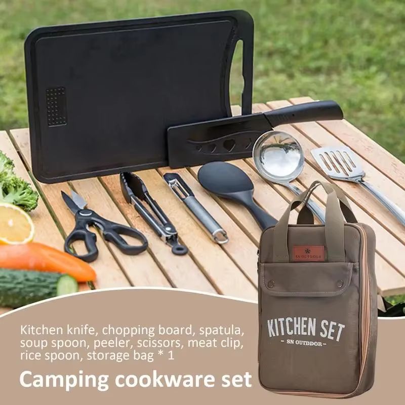 8pcs Camping Kitchen Cookware  - Outdoor Camping World review and price