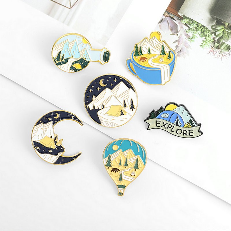 Camping Adventure Enamel Pins  - Outdoor Camping For Kids review and price
