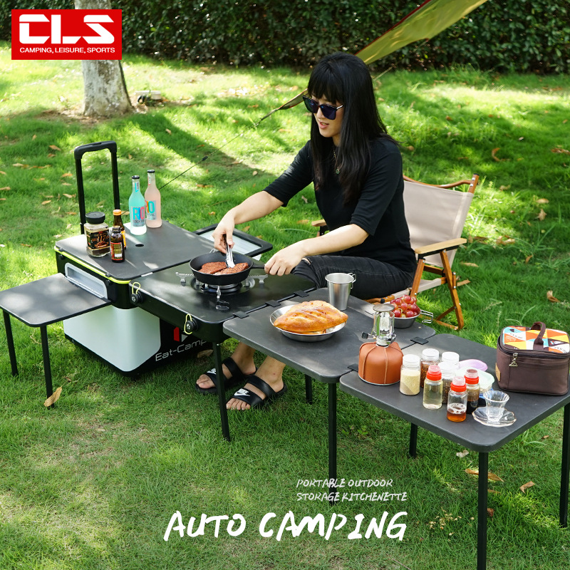 Portable Mobile Camping Kitche - Outdoor Camping Folding Storage Box review and price