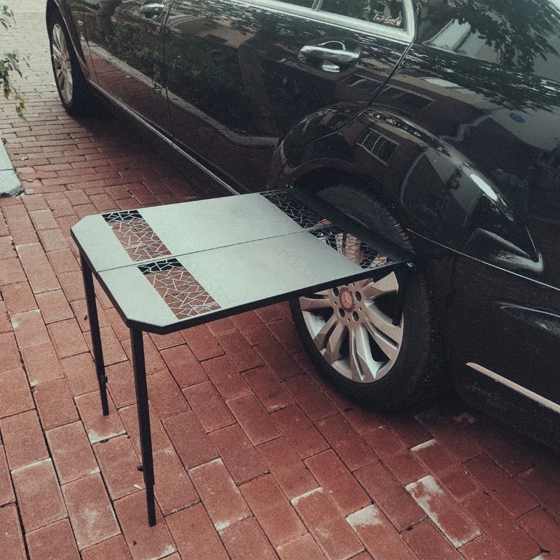 Car Camping Grill Tire Metal F - Outdoor Camping Table review and price
