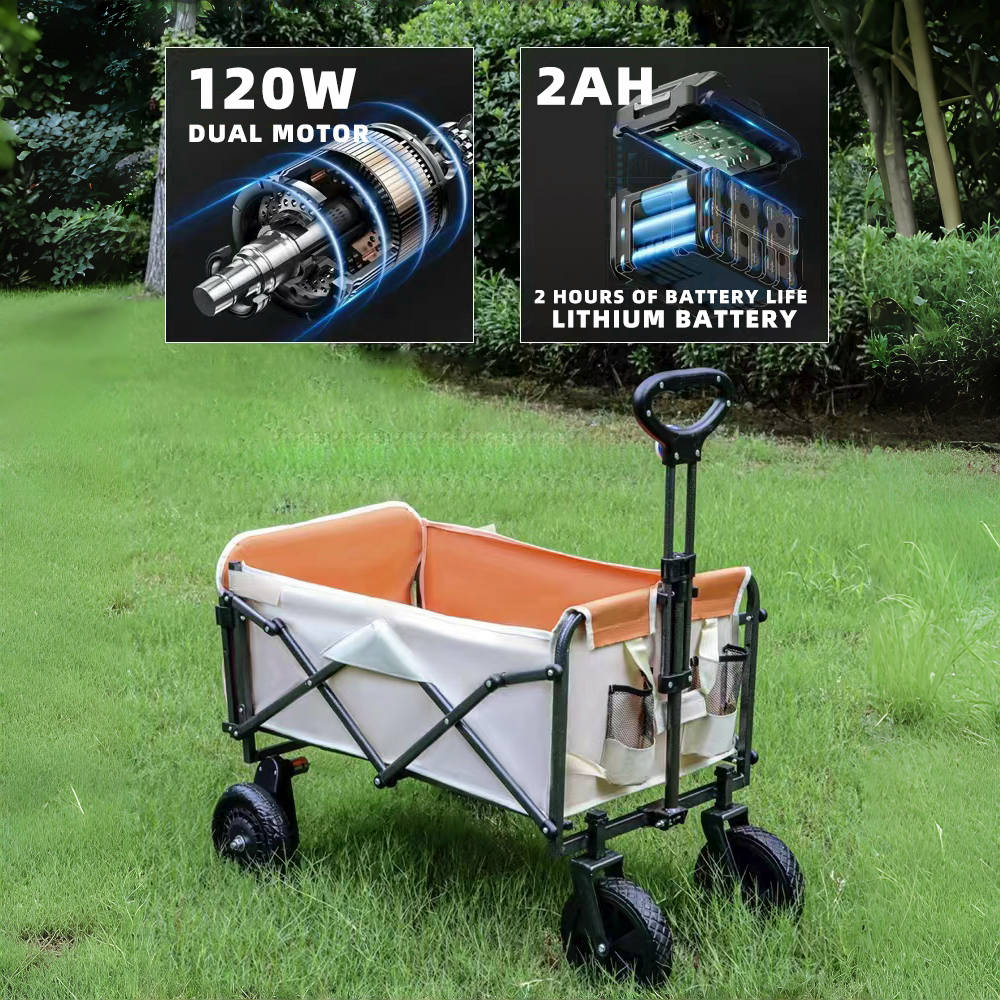 Electric Camping Wagon Cart Fo - Outdoor Camping Table review and price