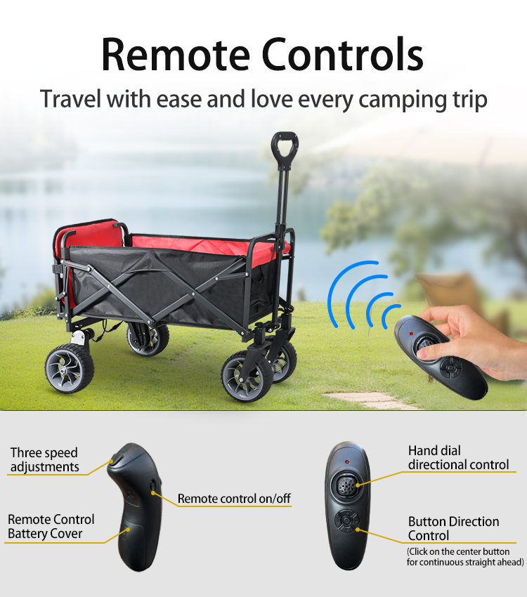 Electric Camping Wagon Cart Fo - Outdoor Camping Table review and price