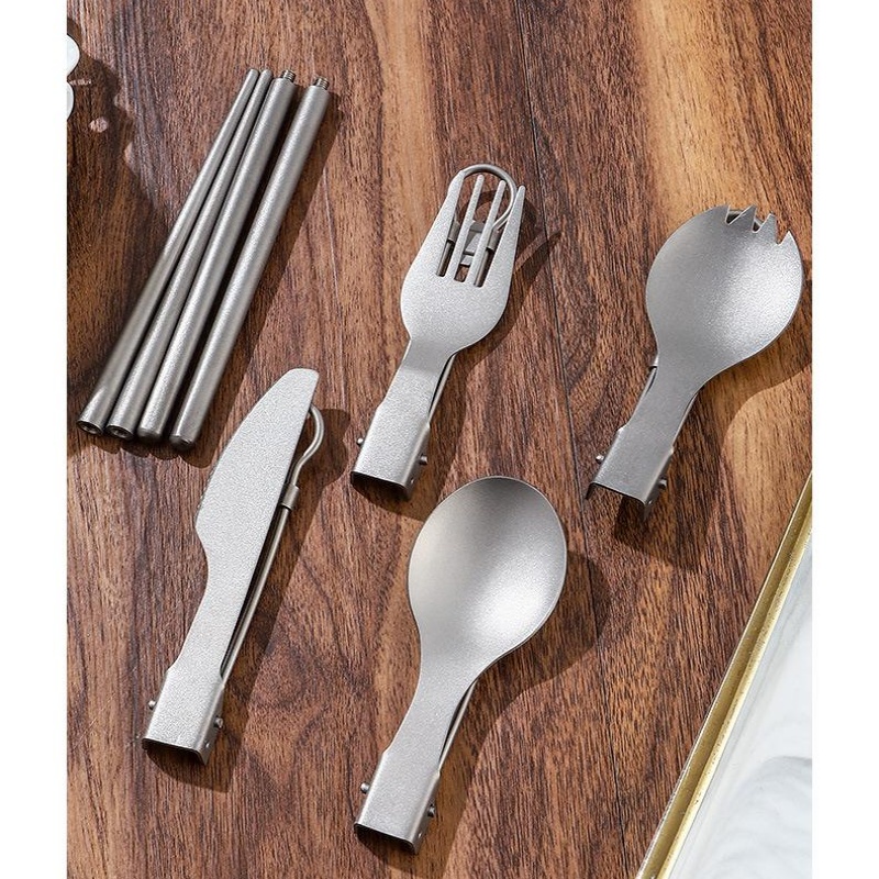 Titanium Foldable Utensil Set  - Outdoor Camping World review and price