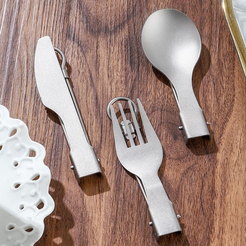 Titanium Foldable Utensil Set  - Outdoor Camping World review and price