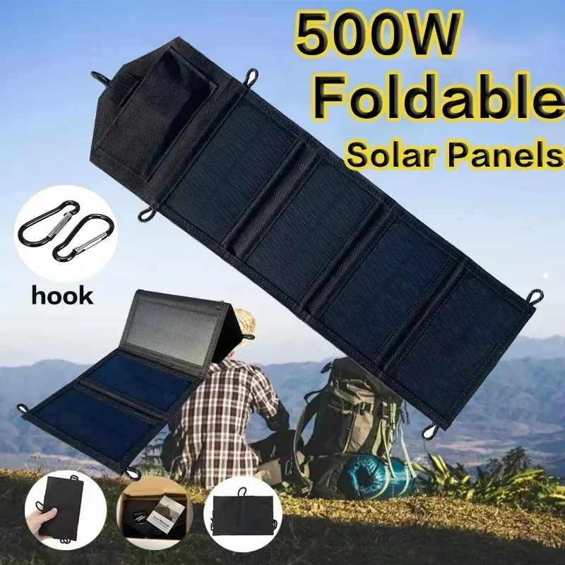 500W Foldable Solar Panel 4-Pa - Zd Outdoor Camping review and price