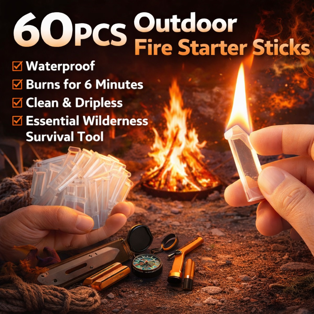 60PCS Waterproof Fire Starter  - Fire Starter Flint review and price