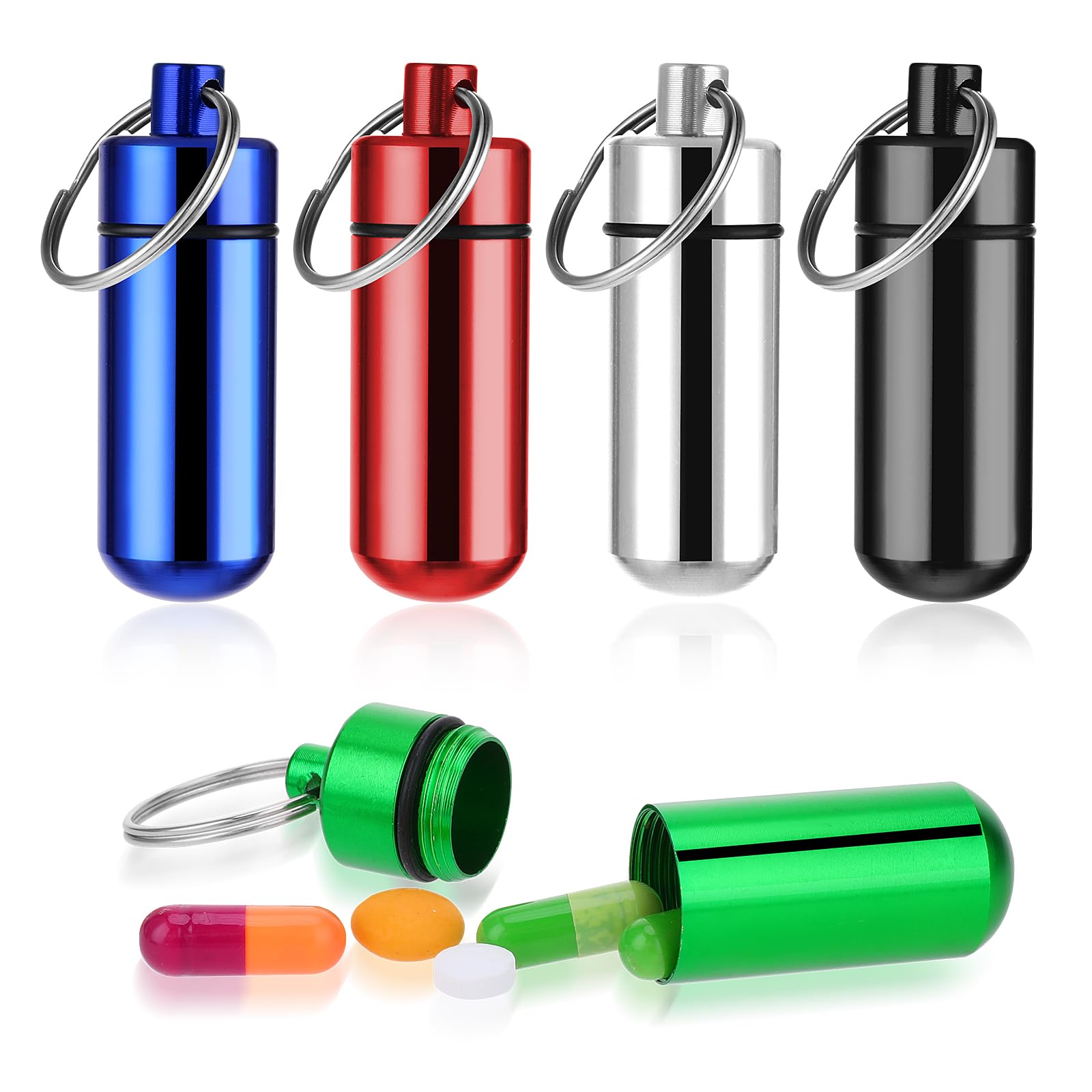 90Pcs Mini Pill Box Keychain W - Travel Outdoor Camping Youtube review and price
