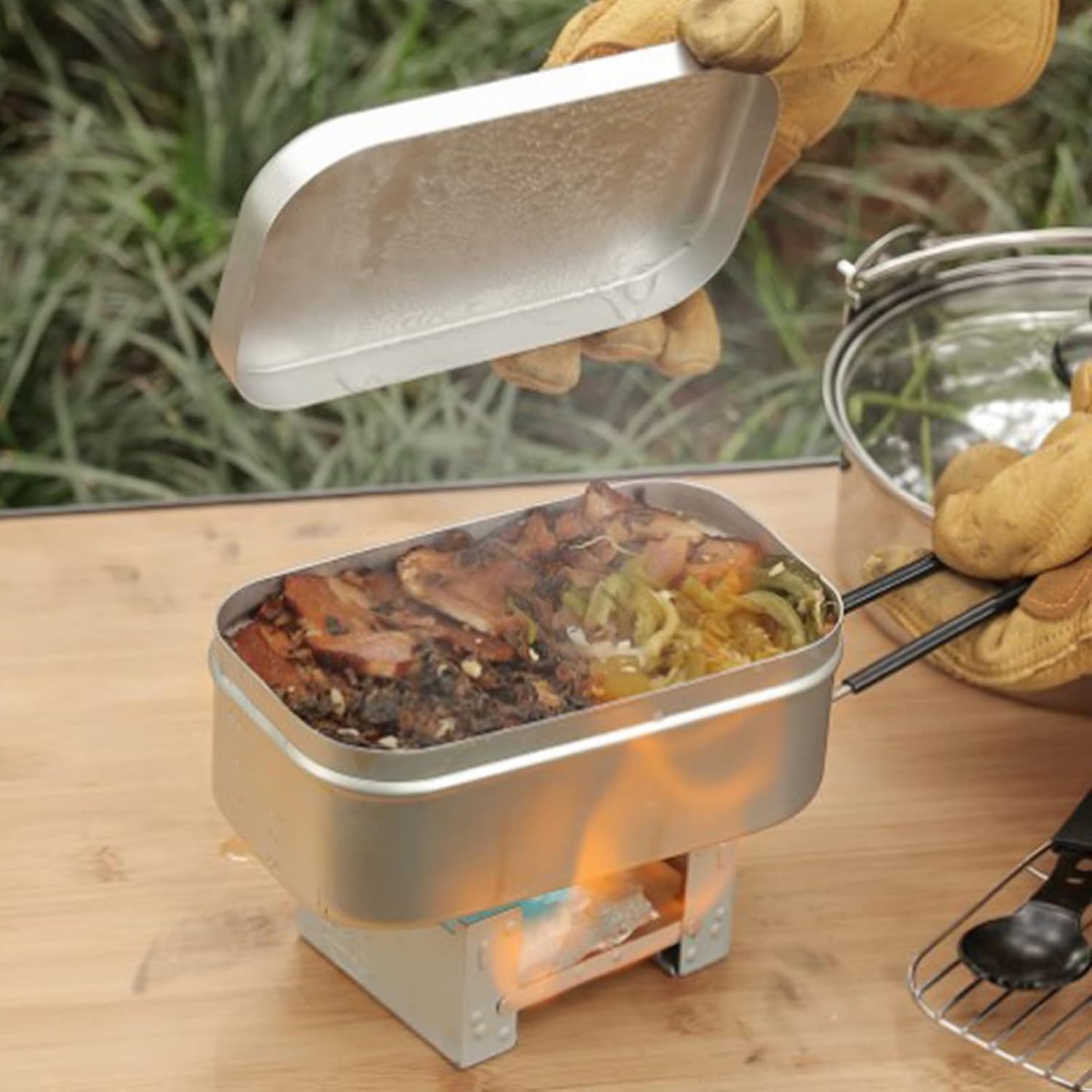 Foldable Bento Box Handle, Lun - Outdoor Camping World review and price